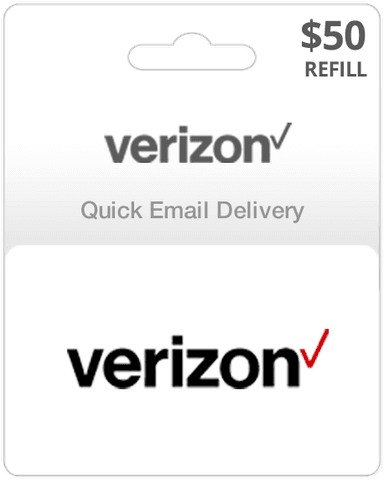 $50 Verizon Prepaid Gift Card