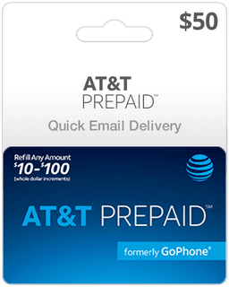 $50 AT&T Prepaid Gift Card