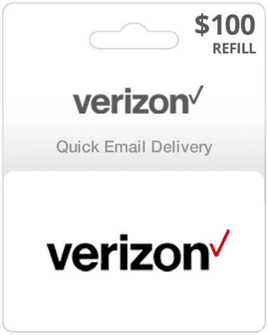 $100 Verizon Prepaid Gift Card
