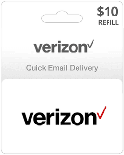 $10 Verizon Prepaid Gift Card