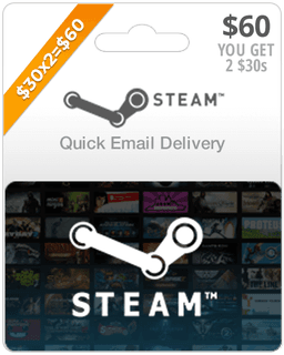 $60 Steam Gift Card (Email Delivery)