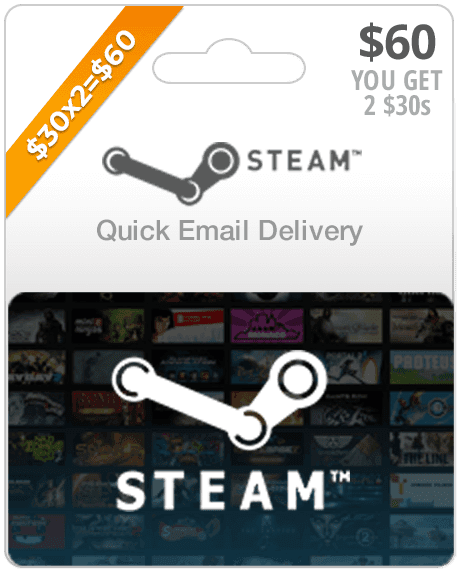 $60 Steam Gift Card (Email Delivery)
