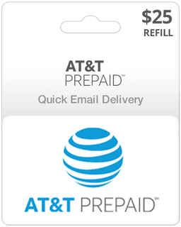 $25 AT&T Prepaid Gift Card