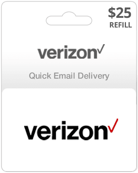 $25 Verizon Prepaid Gift Card