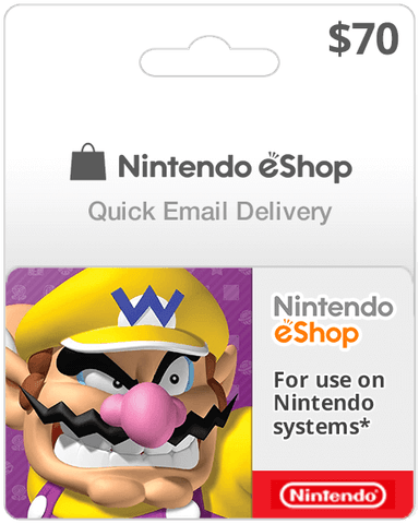 $70 Nintendo eShop (Email Delivery)