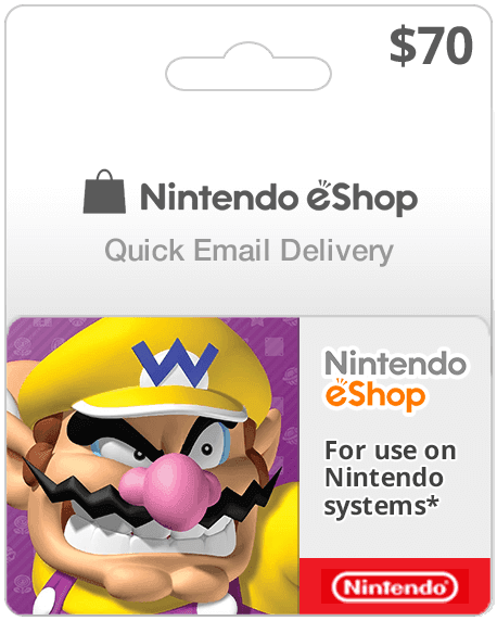 $70 Nintendo eShop (Email Delivery)