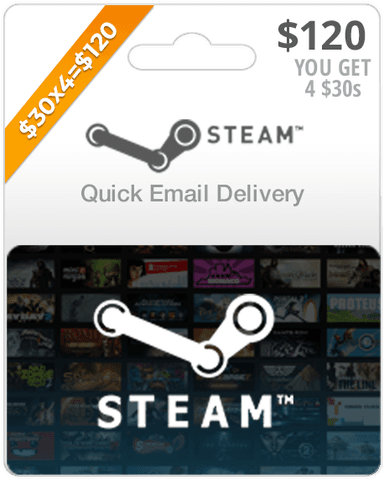 $120 Steam Gift Card (Email Delivery)